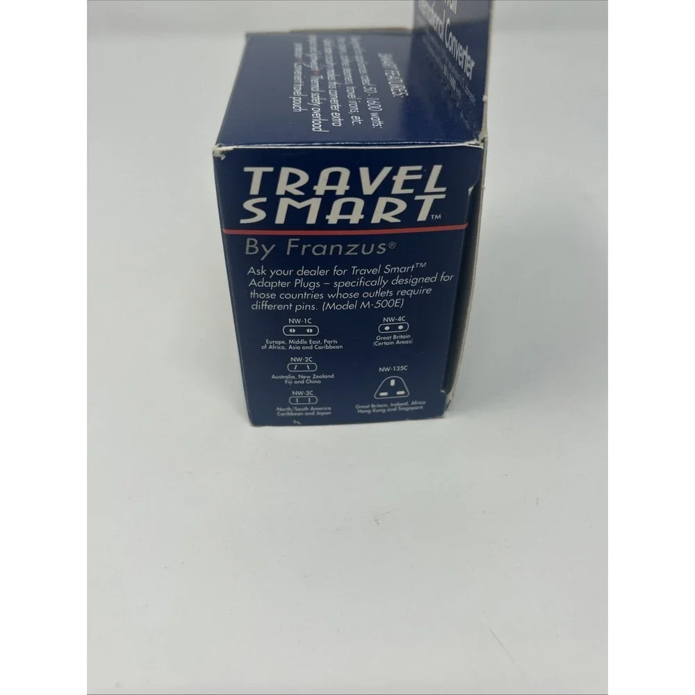 NIB Travel Smart By Franzus 1600 Watt International Converter 220V To 110V